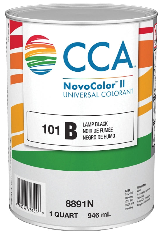 CCA NovoColor II Series 076.008891N.005 Universal Colorant, Carbon Black, Liquid, 1 qt