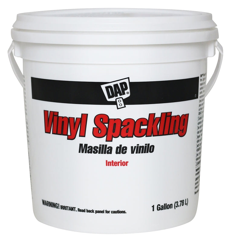 DAP 12133 Spackling Paste White, White, 1 gal Tub