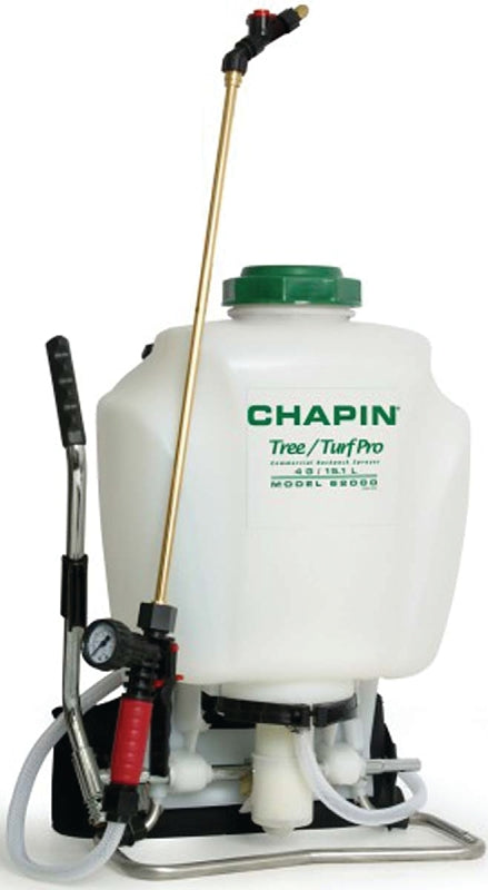 Chapin 62000 Backpack Sprayer, 4 gal Tank, Polypropylene Tank, 25 ft Horizontal, 23 ft Vertical Spray Range