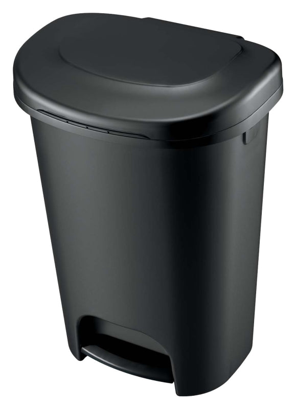 Rubbermaid 1843028 Trash Can, 13 gal Capacity, Black