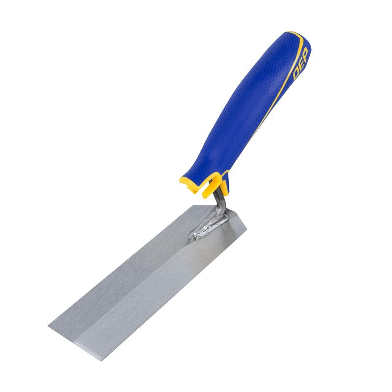 QEP 42112 Margin Trowel, 6 in L Blade, 2 in W Blade, Steel Blade, Comfort Grip, Non-Slip Handle, Plastic/Rubber Handle