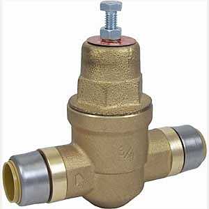 SharkBite 22674-0045 Pressure Regulating Valve, 3/4 in Connection, Push-Fit, 10 to 70 psi Regulating, Bronze Body, Zinc