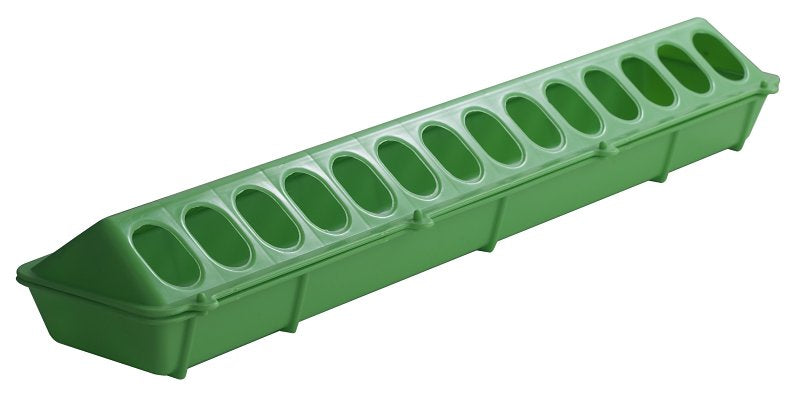 Little Giant 820LIMEGREEN Poultry Ground Feeder, 28-Compartment, Polypropylene, Limegreen, Flip-Top Mounting