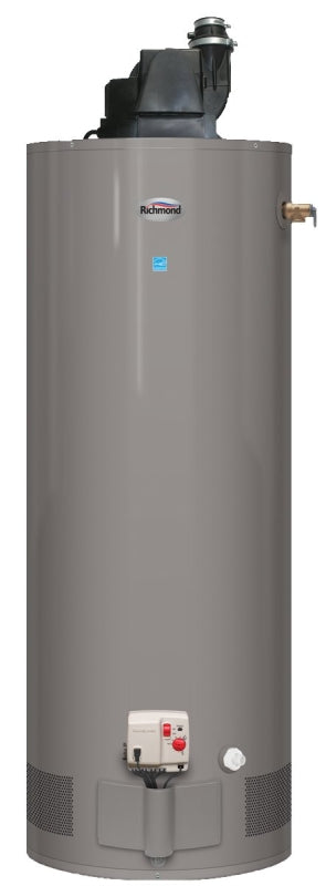 Richmond Essential Series 6GR40PVE2-40 Gas Water Heater, Natural Gas, 40 gal Tank, 86 gph, 40000 Btu/hr BTU