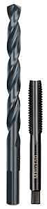 Milwaukee 49-57-5554 Drill and Tap Bit, HCS, Black Oxide, Specifications: M10x1.5 Straight Flute Plug Tap, R Drill