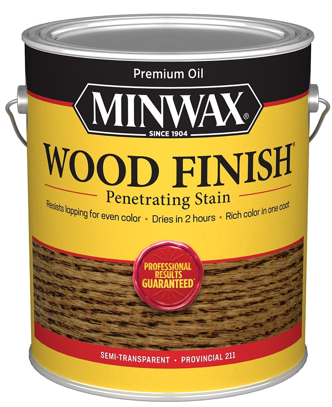 Minwax 71002000 Wood Stain, Provincial, Liquid, 1 gal, Can