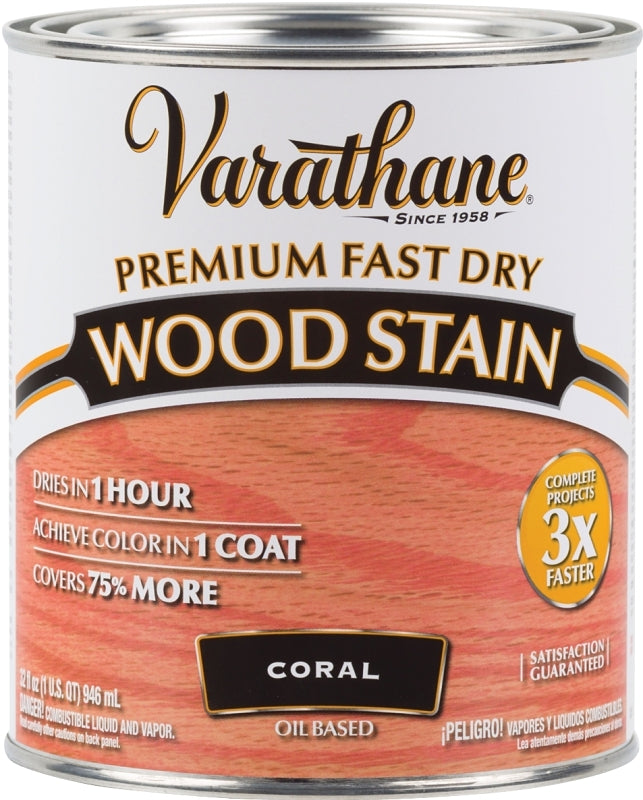 Varathane 307413 Wood Stain, Coral, Liquid, Can