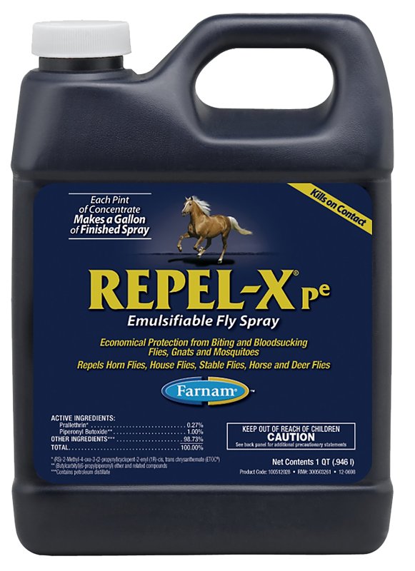 Farnam Repel-X 100512028 Emulsifiable Fly Spray, 32 oz Bottle