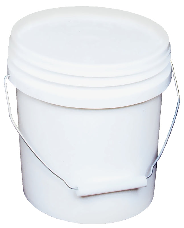 ENCORE Plastics 10128 Paint Pail, 1 gal Capacity, HDPE, White