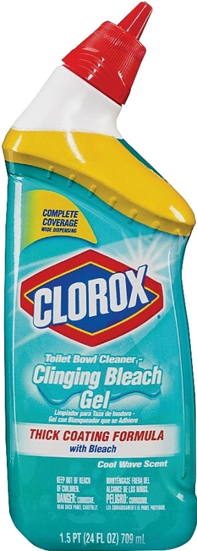 Clorox 30620 Clinging Bleach, Gel, Liquid, Bleach, Floral, Herbal, Clear/Green