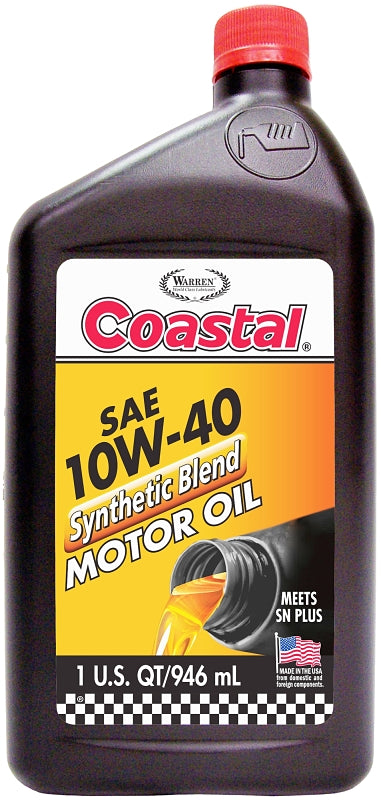 Coastal 19201 Motor Oil, 10W-40, 1 qt