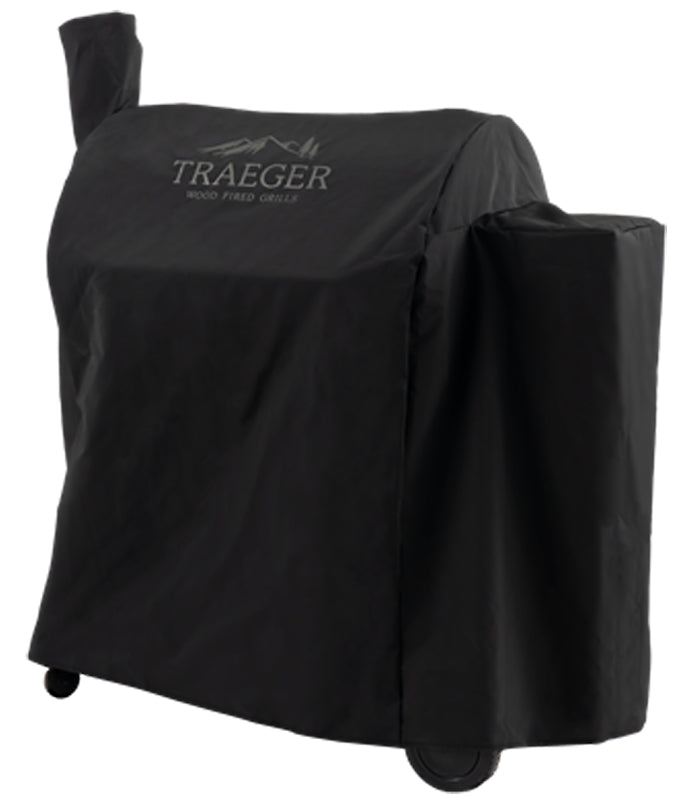 Traeger Pro 780 BAC504 Full-Length Grill Cover, 23-1/2 in W, 42-3/4 in D, 43-1/2 in H, Polyester, Black