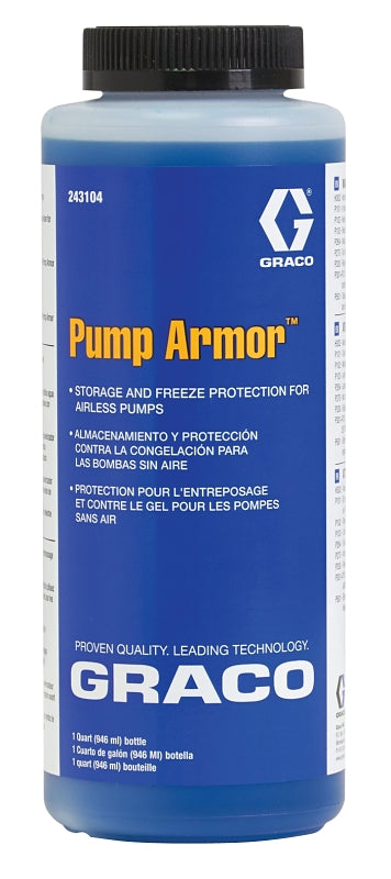 Graco 243104 Storage Fluid, Liquid, Blue/Clear, 1 qt