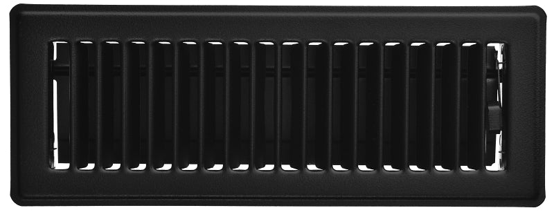 Imperial RG2143 Floor Register, Steel, Black, Powder-Coated