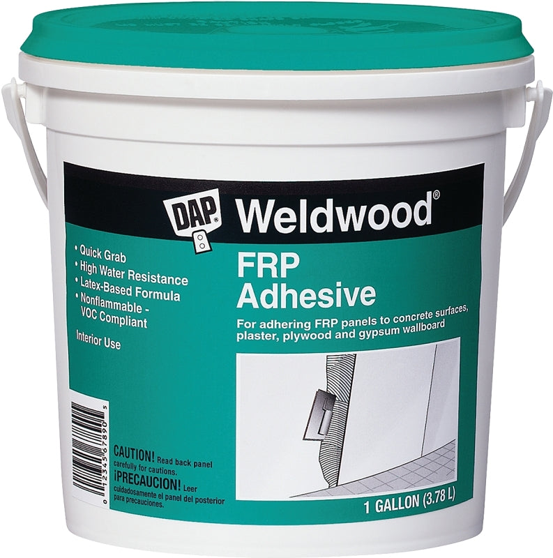 DAP 60480 Panel Adhesive, White, 1 gal, Pail