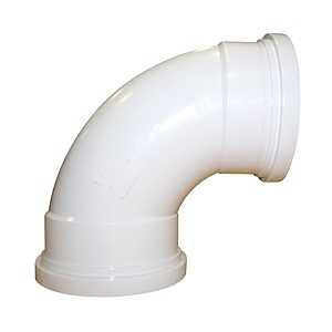 IPEX 43214 Pipe Elbow, 4 in, Hub, 90 deg Angle, PVC