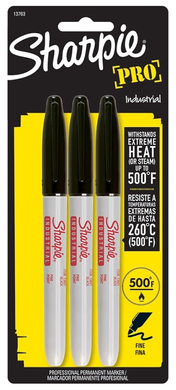 Sharpie 13763PP Industrial Permanent Marker, Fine Lead/Tip, Black Lead/Tip