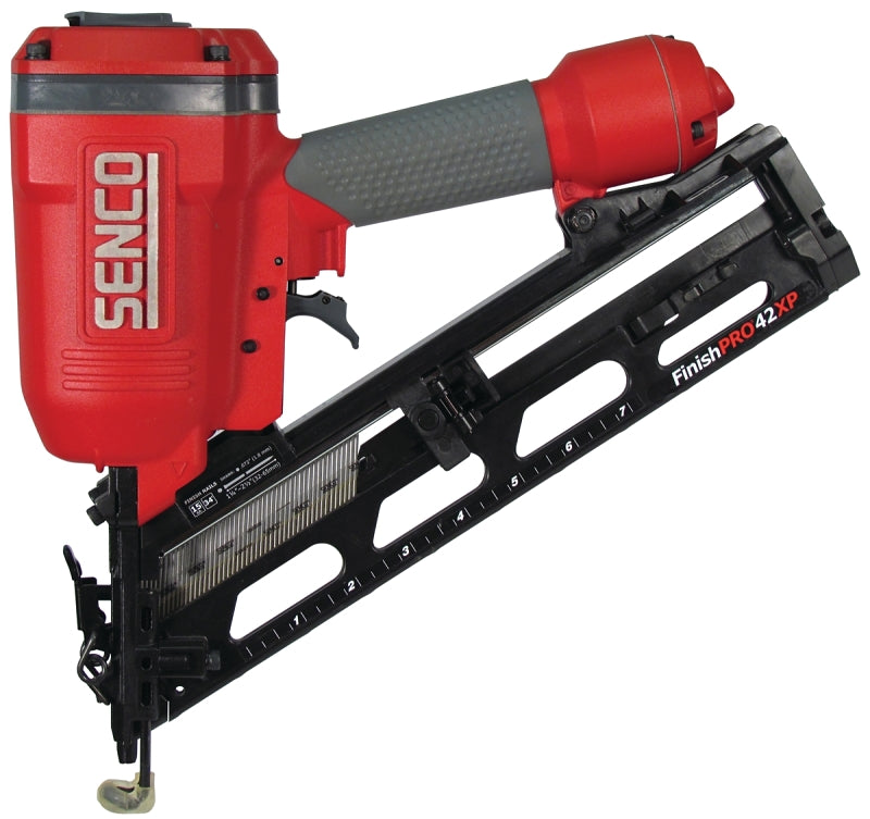 Senco FinishPro Series 4G0001N Finish Nailer, 104 Magazine, 34 deg Collation, Plastic Strip Collation, 3.87 scfm Air