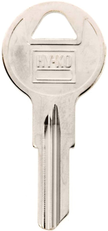 Hy-Ko 11010B5 Key Blank, Brass, Nickel, For: Briggs and Stratton Cabinet, House Locks and Padlocks