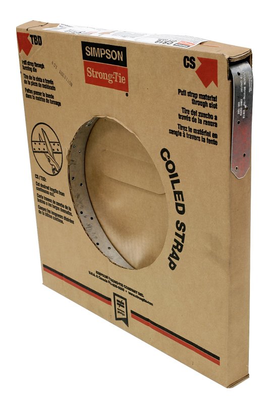 Simpson Strong-Tie CS CS20-R Coiled Strap, 20 ga Gauge, Steel, Galvanized