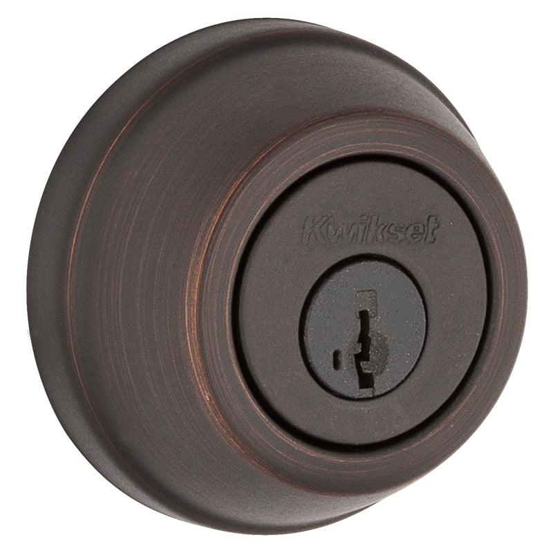 Kwikset 78011PSMTRCALRCS Deadbolt, Different, Smartkey Key, Steel, Venetian Bronze, 2-3/8 to 2-3/4 in Backset