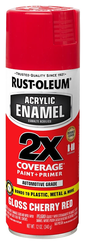 Rust-Oleum 271920 Automotive Spray Paint, Gloss, Red, 12 oz, Can