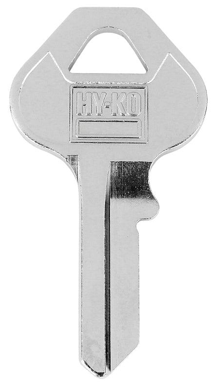 Hy-Ko 1101088/30KB Key Blank, Brass, Nickel-Plated, For: Ace Padlock 88/30KB Locks