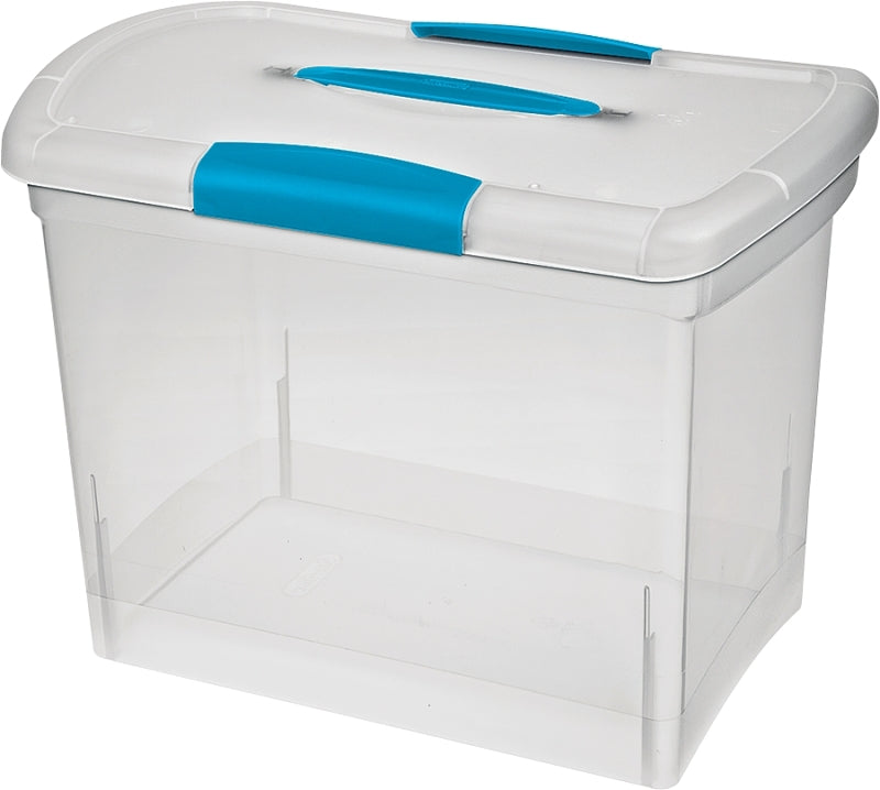 Sterilite ShowOffs 18768606 Storage Box, Clear, 15-1/4 in L, 9-3/4 in W, 11-1/2 in H