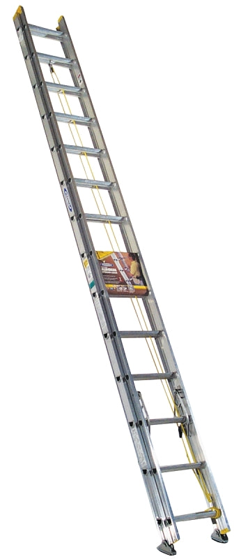 Werner D1228-2 Extension Ladder, 27 ft H Reach, 225 lb, Aluminum