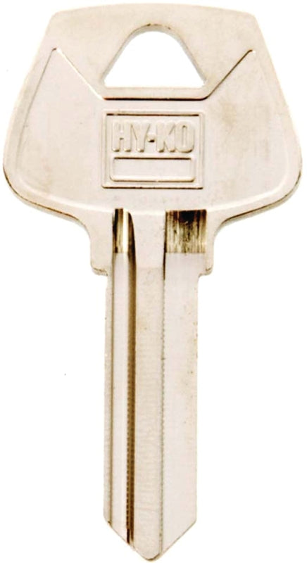 Hy-Ko 11010S3 Key Blank, Brass, Nickel, For: Sargent Cabinet, House Locks and Padlocks