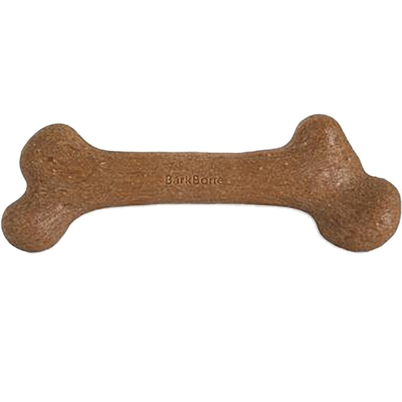 Petmate BarkBone 36035 Dog Toy, L, Peanut Butter, Chew Toy, Natural Instincts Infused Wood Dinosaur, Nylon