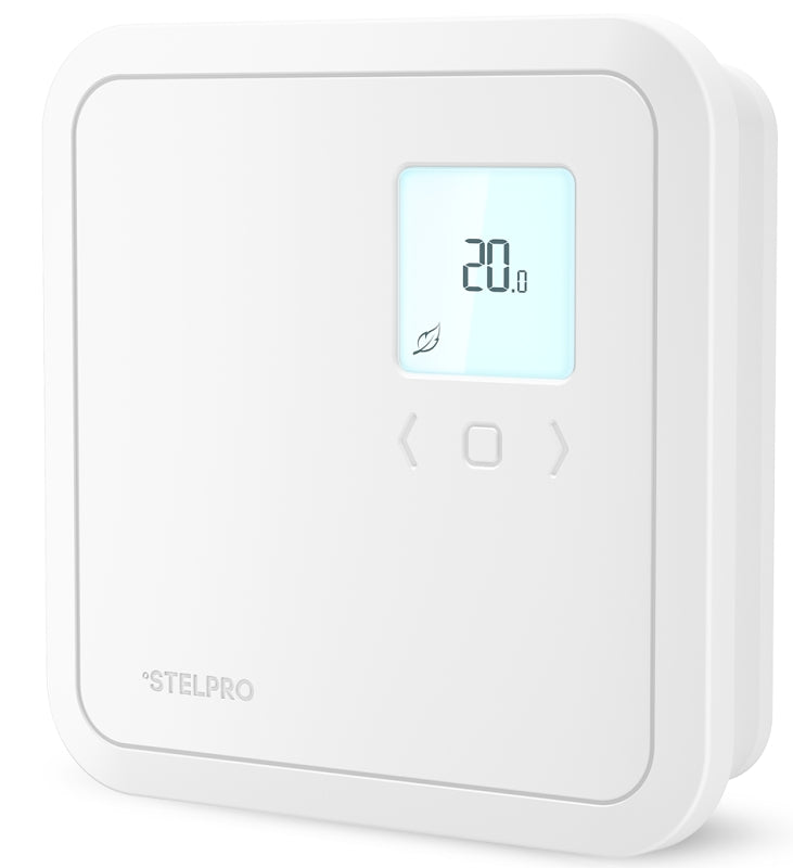 Stelpro ST302P Programmable Electronic Thermostat, 120/208/240 V, 3000 W, Thermistor Sensor, White