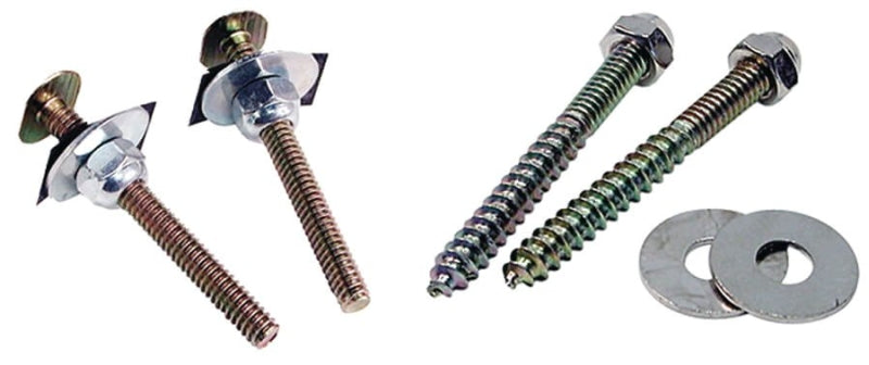 Danco 88986 Closet Bolt and Screw Set, Steel, Brass