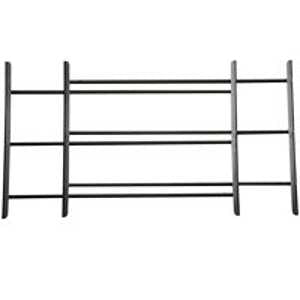 John Sterling 1120 Series 1123-DB Window Guard, 23 to 42 in W, 15 in H, Steel, Dark Black, 3/8 in Bar, 3-Bar