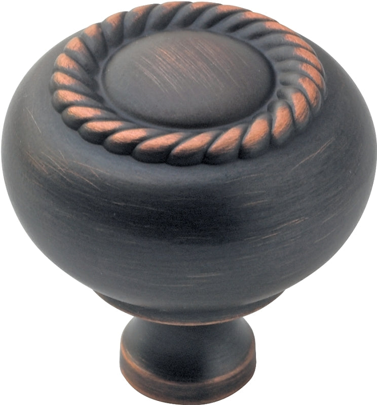 Amerock BP53471ORB Cabinet Knob, 1-1/4 in Projection, Zinc, Oil-Rubbed Bronze