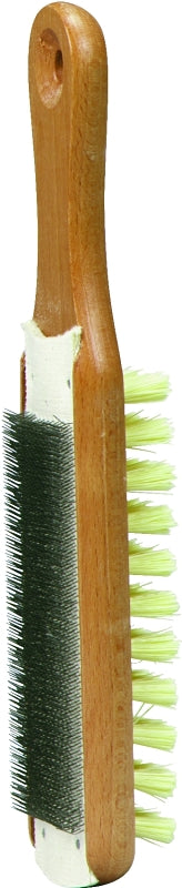 Crescent Nicholson 21467 File Card and Brush, 10 in L, Steel/Wood