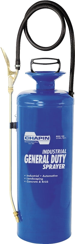 CHAPIN 1480 Handheld Sprayer, 3 gal Tank, Steel Tank, 42 in L Hose