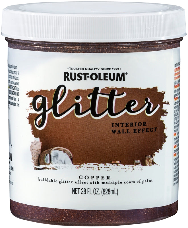 Rust-Oleum 360222 Textured Glitter Paint, Copper, 28 fl-oz, Can