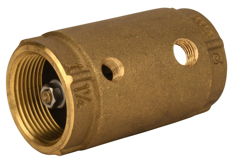 Eco-Flo EFCCV125 Control Center Check Valve, 1-1/4 in Connection, Brass Body