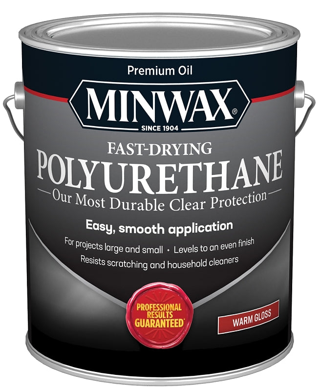 Minwax 319020000 Polyurethane, Liquid, Clear, 1 gal, Can