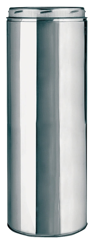 Selkirk 208024 Chimney Pipe, 10 in OD, 24 in L, Stainless Steel