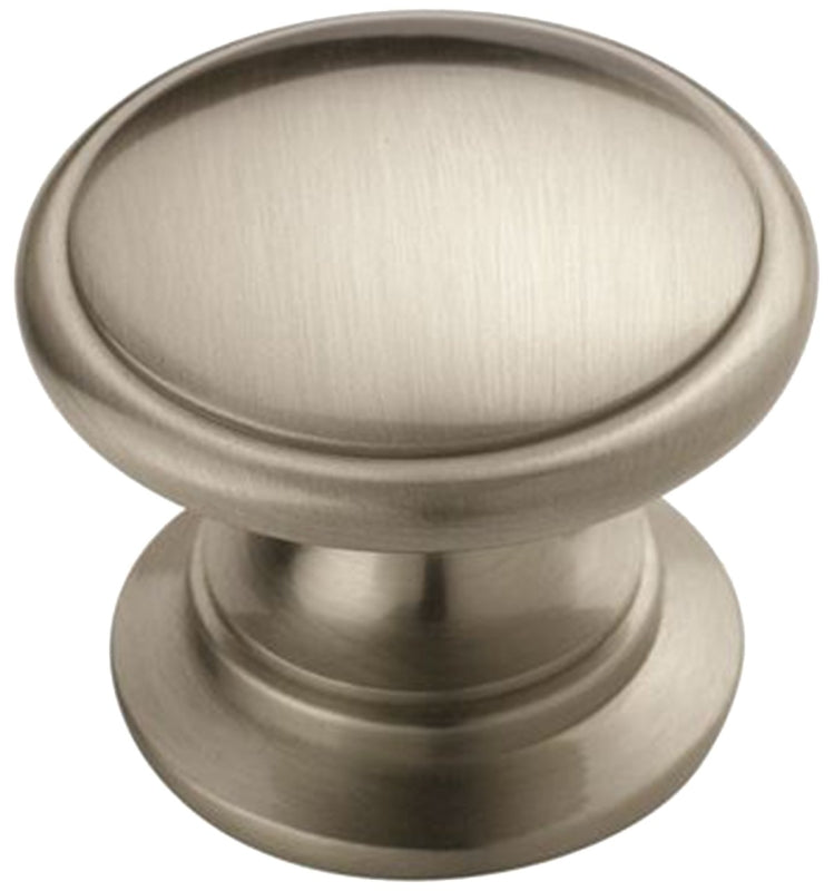 Amerock Allison Value Series BP53012G10 Cabinet Knob, 1-1/16 in Projection, Zinc, Satin Nickel