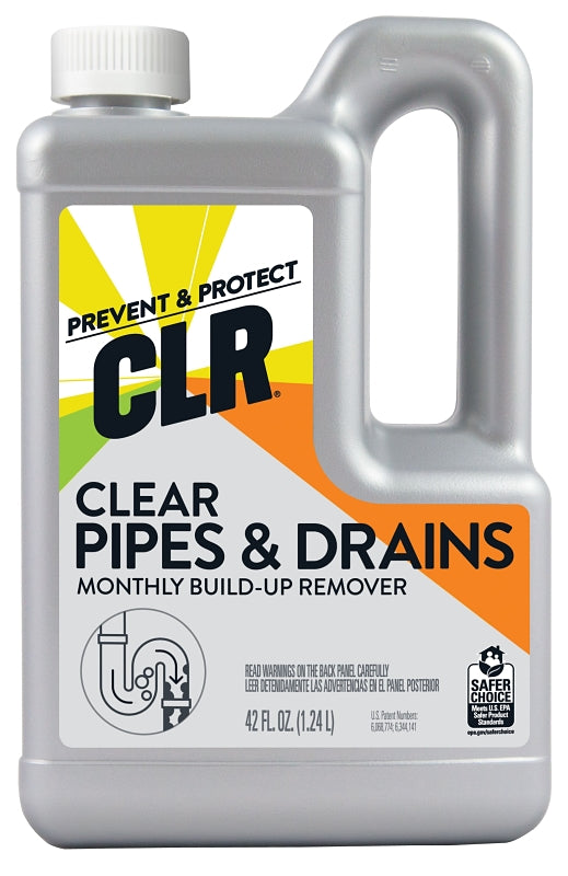 CLR CBR-6 Build-Up Remover, 42 oz, Liquid, Odorless, Light Blue