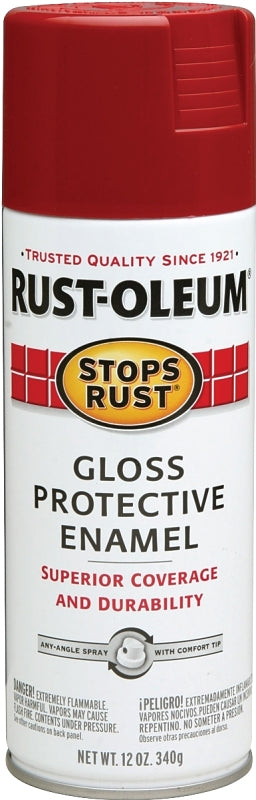 Rust-Oleum 7765830 Rust Preventative Spray Paint, Gloss, Regal Red, 12 oz, Can