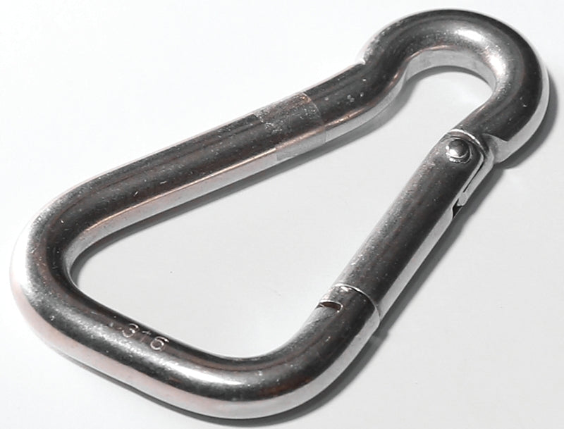 BARON S24502-1/4 Spring Snap, 400 lb Working Load, Stainless Steel
