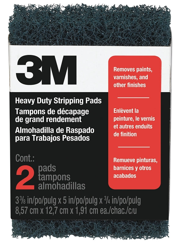 3M 10111NA Stripping Pad, 3-3/8 in L, 5 in W, Steel Wool Abrasive