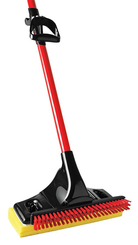 Libman Big Gator 3958 Sponge Mop, 11 in W Frame, 55-7/8 in OAL, Sponge Mop Head, Snap-On, Steel Handle