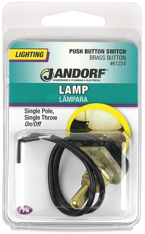 Jandorf 61224 Switch, 3/6 A, 125/250 VAC, SPST, Lead Wire Terminal