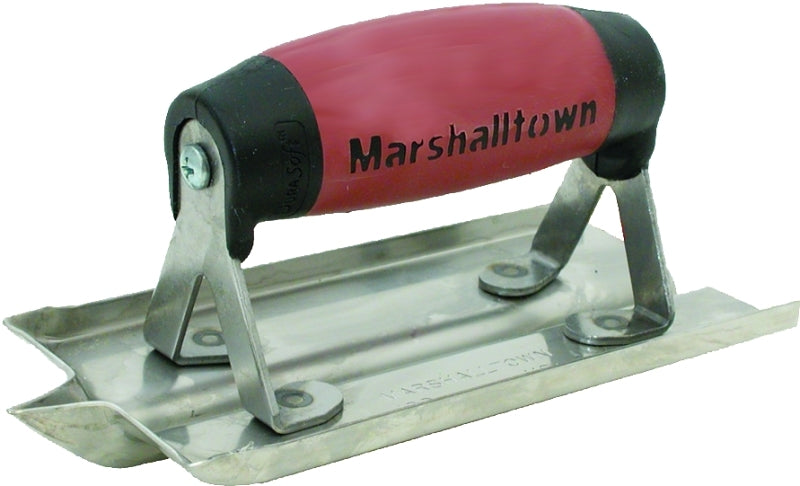 Marshalltown 180D Hand Groover, 6 in L Blade, 3 in W Blade, 1/4 in Radius, Stainless Steel Blade