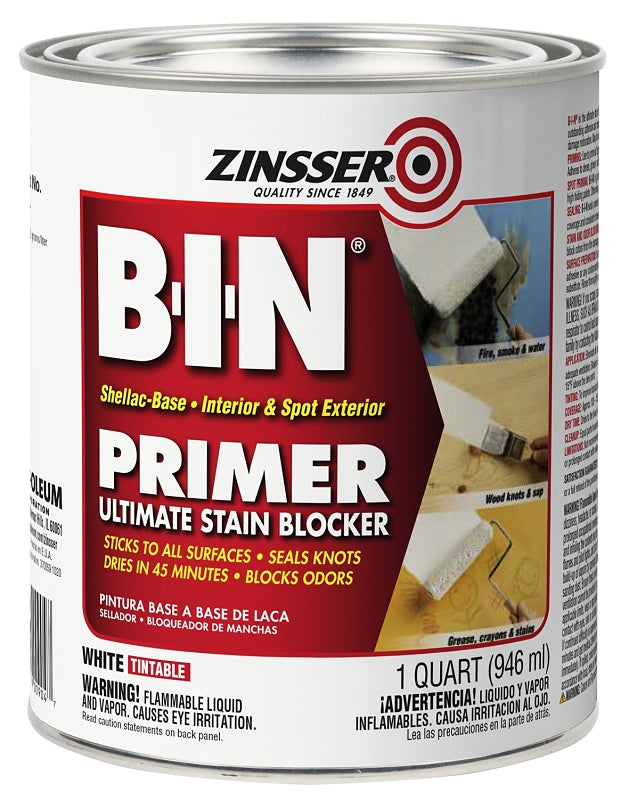 Zinsser 00904 Primer, White, 1 qt